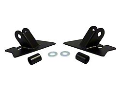 Mirror Relocation Brackets; Black (97-02 Jeep Wrangler TJ)