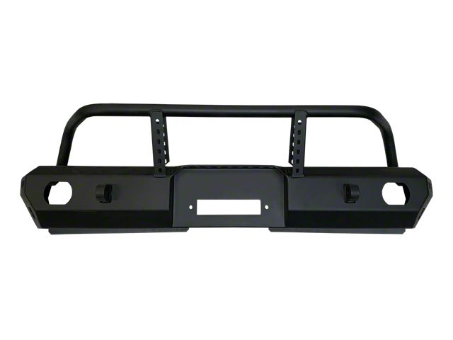 MOD Series Mid-Width Front Bumper with Brush Guard; Black (18-24 Jeep Wrangler JL)