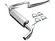 Muffler Catback Exhaust System; Single Tip; Stainless Steel (12-15 Jeep Wrangler JK)