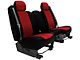 Neosupreme Custom 1st Row Bucket Seat Covers; Red/Black (13-17 Jeep Wrangler JK)