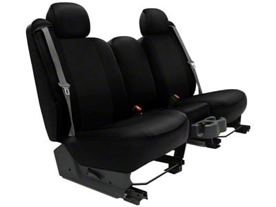 Neosupreme Custom 2nd Row Bench Seat Covers; Black/Black (87-95 Jeep Wrangler YJ)