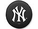 New York Yankees Spare Tire Cover; Black (76-18 Jeep CJ7, Wrangler YJ, TJ & JK)