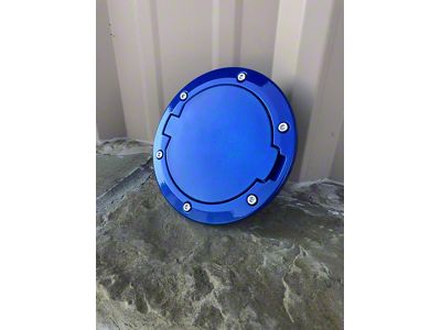 Non-Locking Fuel Door; Ocean Blue (07-18 Jeep Wrangler JK)