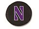 Northwestern University Spare Tire Cover with Camera Port; Black (18-24 Jeep Wrangler JL)