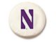 Northwestern University Spare Tire Cover; White (66-18 Jeep CJ5, CJ7, Wrangler YJ, TJ & JK)