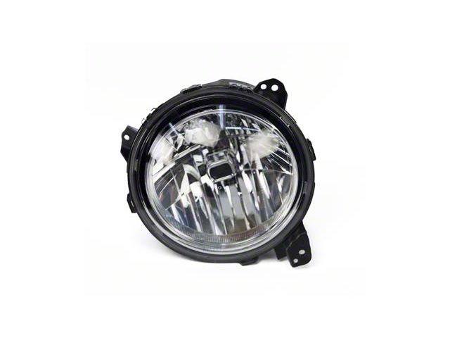 OE Style Headlight; Chrome Housing; Clear Lens; Passenger Side (18-24 Jeep Wrangler JL)