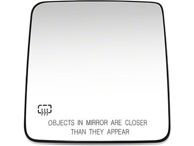 OE Style Heated Mirror Glass; Passenger Side (18-25 Jeep Wrangler JL w/o Blind Spot)