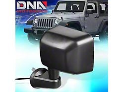 OE Style Powered Heated Mirror; Driver Side; Textured Black (07-13 Jeep Wrangler JK)