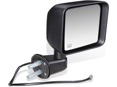 OE Style Powered Heated Mirror; Passenger Side; Textured Black (2014 Jeep Wrangler JK)