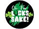 Oh for Lucks Sake Spare Tire Cover; Black (76-18 Jeep CJ7, Wrangler YJ, TJ & JK)