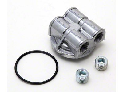 Oil Bypass Adapter; 90-Degrees; 22mm x 1.50 Threads (18-22 2.0L Jeep Wrangler JL)