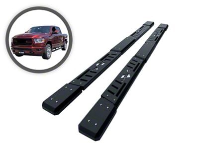 Optimus Side Step Bars; Black (18-25 Jeep Wrangler JL 4-Door)