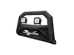 Optimus Wide Bull Bar with 4.50-Inch LED Cube Lights; Black (18-25 Jeep Wrangler JL)