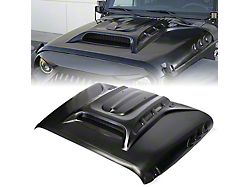 Piranha Series Hood with Functional Air Vents; Unpainted (07-18 Jeep Wrangler JK)