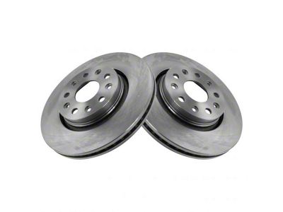 Plain Vented Rotors; Front Pair (18-24 Jeep Wrangler JL)