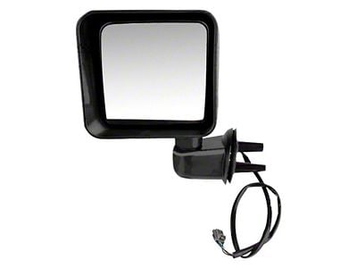 Replacement Powered Heated Door Mirror; Driver Side (2014 Jeep Wrangler JK)