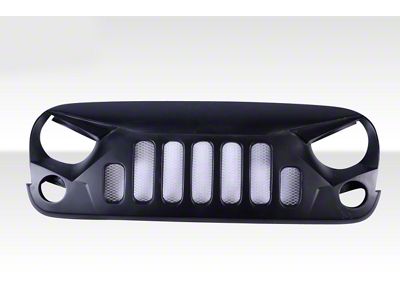 Predator Grille; Unpainted (07-18 Jeep Wrangler JK)