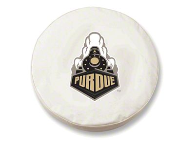Purdue University Spare Tire Cover with Camera Port; White (18-24 Jeep Wrangler JL)