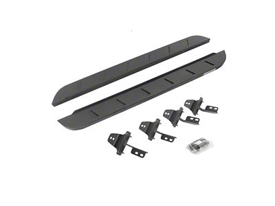 Go Rhino RB10 Slim Running Boards; Textured Black (07-18 Jeep Wrangler JK 2-Door)