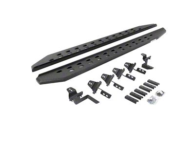 Go Rhino RB20 Slim Running Boards; Protective Bedliner Coating (07-18 Jeep Wrangler JK 4-Door)