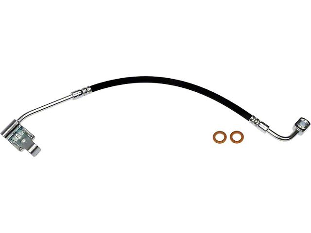 Rear Brake Hydraulic Hose; Passenger Side (07-18 Jeep Wrangler JK)