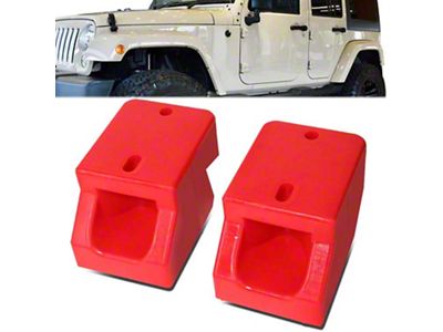 Rear Bump Stops for 2.50 to 4-Inch Lift (07-18 Jeep Wrangler JK 2-Door)