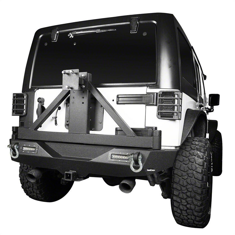 Jeep Wrangler Rear Bumper with Tire Carrier (07-18 Jeep Wrangler JK ...