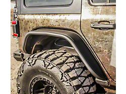 Rear Tube Fenders; Textured Black (18-24 Jeep Wrangler JL)