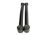 Rear Upper Adjustable Control Arms; Black (07-18 Jeep Wrangler JK)