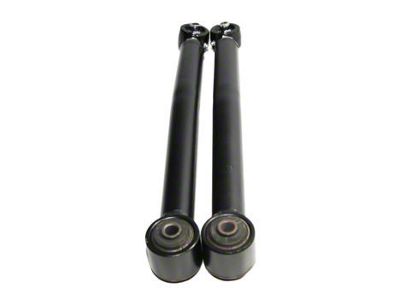 Rear Upper Adjustable Control Arms; Black (07-18 Jeep Wrangler JK)