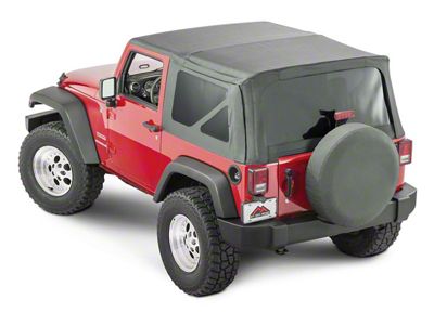 Replacement Soft Top; Black Diamond (07-12 Jeep Wrangler JK 2-Door)