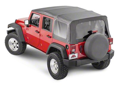 Replacement Soft Top; Black Diamond (07-09 Jeep Wrangler JK 4-Door)