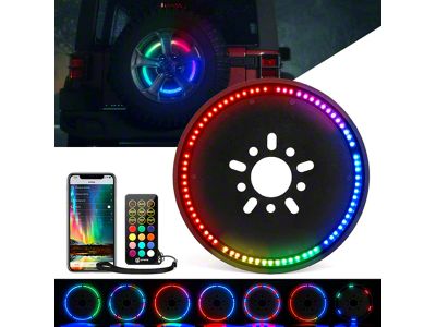 RGB Single Ring Spare Tire LED Brake Light (07-18 Jeep Wrangler JK)