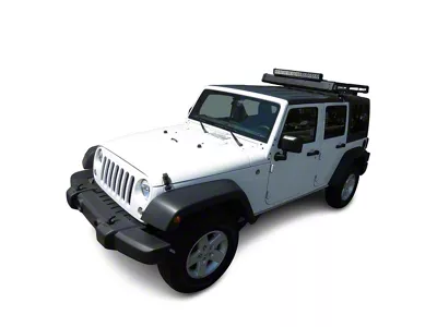 Rival Roof Rack; Black (07-18 Jeep Wrangler JK 4-Door)