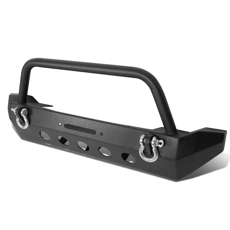 Jeep Wrangler Rock Crawler Winch Mount Stubby Front Bumper (07-18 Jeep ...