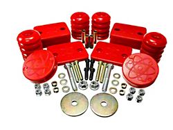 Rock-Flex Adjustable Progressive Bump Stop Set; Red (18-24 Jeep Wrangler JL)