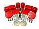 Rock-Flex Adjustable Progressive Bump Stop Set; Red (18-24 Jeep Wrangler JL)