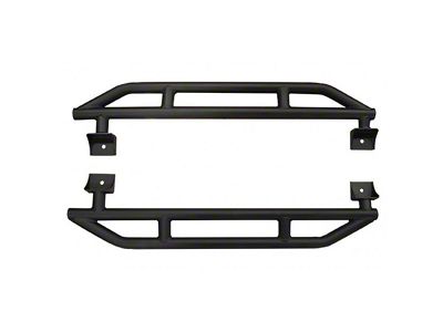 Rock Sliders; Black (07-18 Jeep Wrangler JK 2-Door)