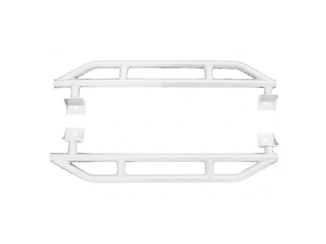 ACE Engineering Rock Sliders; Cloud White (07-18 Jeep Wrangler JK 2-Door)