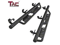 Rocker Slider Drop Running Boards; Fine Textured Black (18-25 Jeep Wrangler JL 4-Door)