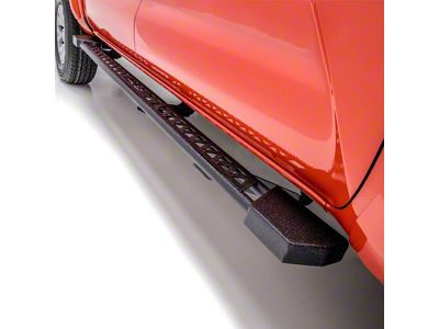 Rocker Step Running Boards; Textured Black (07-18 Jeep Wrangler JK 4-Door)