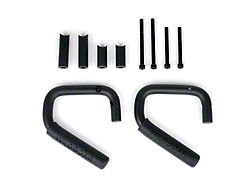 Roll Bar Grab Handles; Black; Front (07-18 Jeep Wrangler JK)