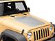 Jeep Licensed by RedRock Rubicon Hood Decal; Silver (07-18 Jeep Wrangler JK)