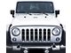 Rugged Billet Grille Overlay; Black (07-18 Jeep Wrangler JK)