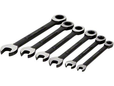 SAE Ratchet Wrench Set; 6-Piece Set