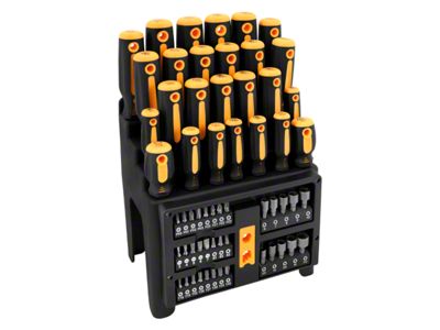 Screwdriver and Bit Kit; 61-Piece Set