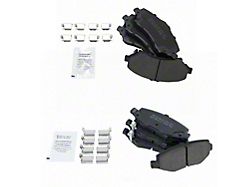 Semi-Metallic Brake Pads; Front and Rear (07-18 Jeep Wrangler JK)