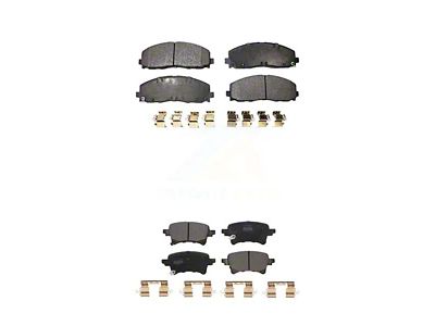 Semi-Metallic Brake Pads; Front and Rear (21-25 Jeep Wrangler JL 4xe, Rubicon 392)