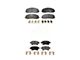 Semi-Metallic Brake Pads; Front and Rear (21-24 Jeep Wrangler JL 4xe, Rubicon 392)