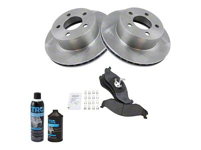 Semi-Metallic Brake Rotor and Pad Kit; Front (90-99 Jeep Wrangler YJ & TJ)